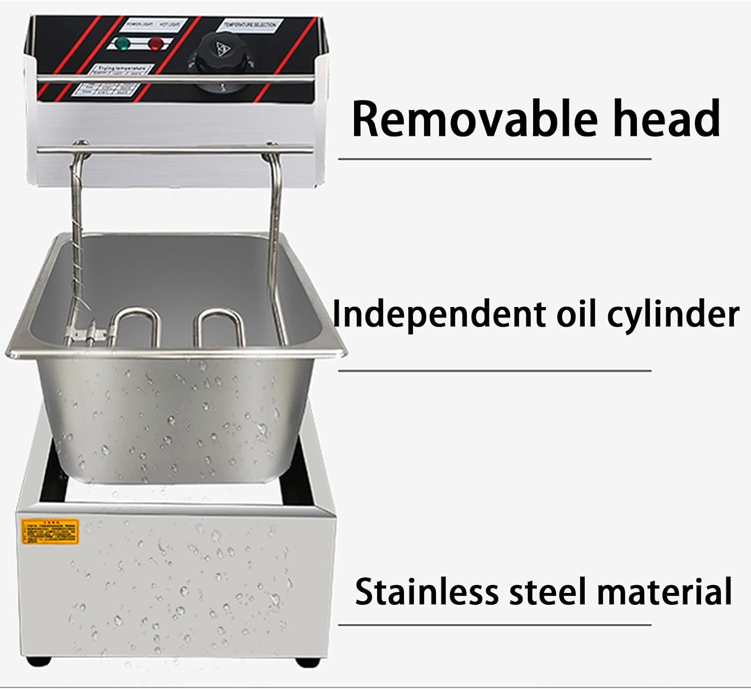 צ’יפסר מקצועי 6 ליטר חשמלי למסעדות – תמונה 5