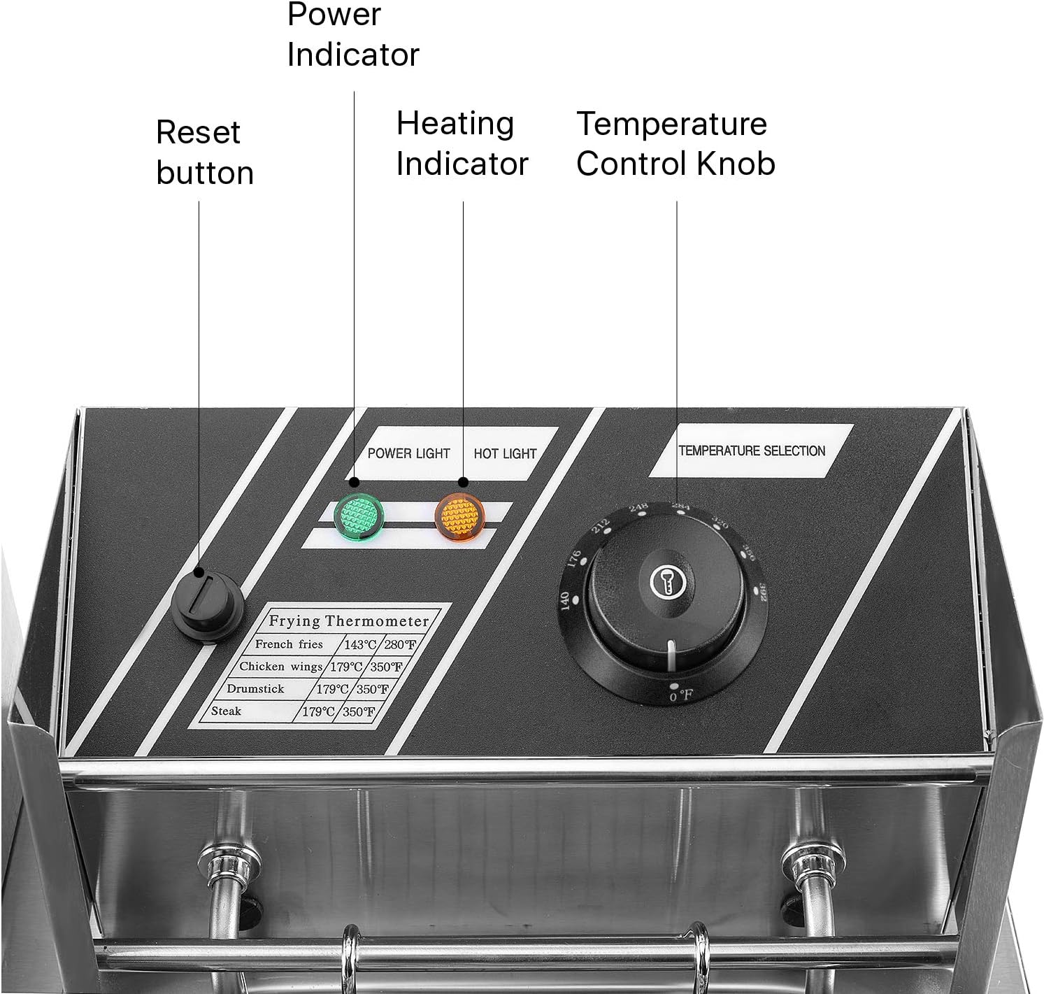 צ’יפסר מקצועי 6 ליטר חשמלי למסעדות – תמונה 8