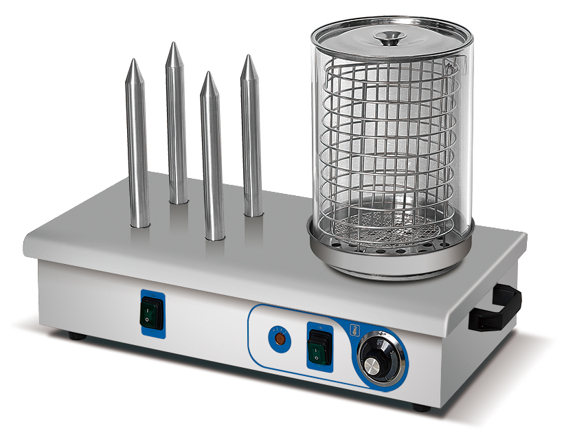 מכונת אידוי נקניקיות מקצועית – 4 מקלות