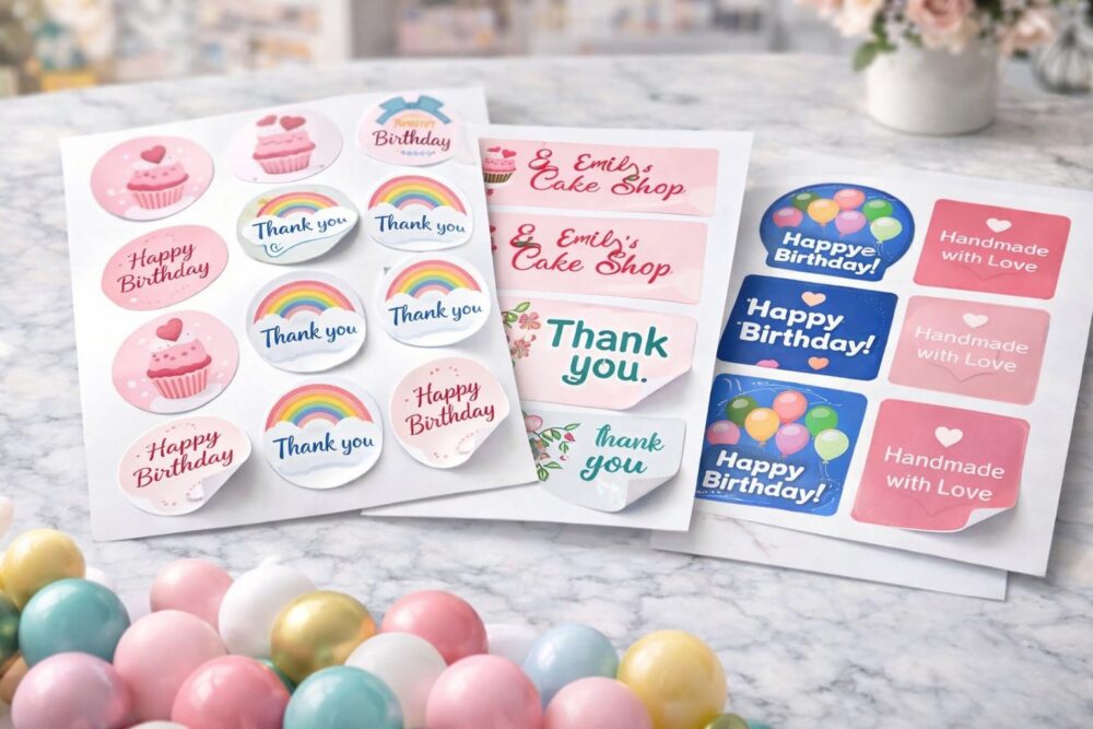 דפי מדבקות ממותגים