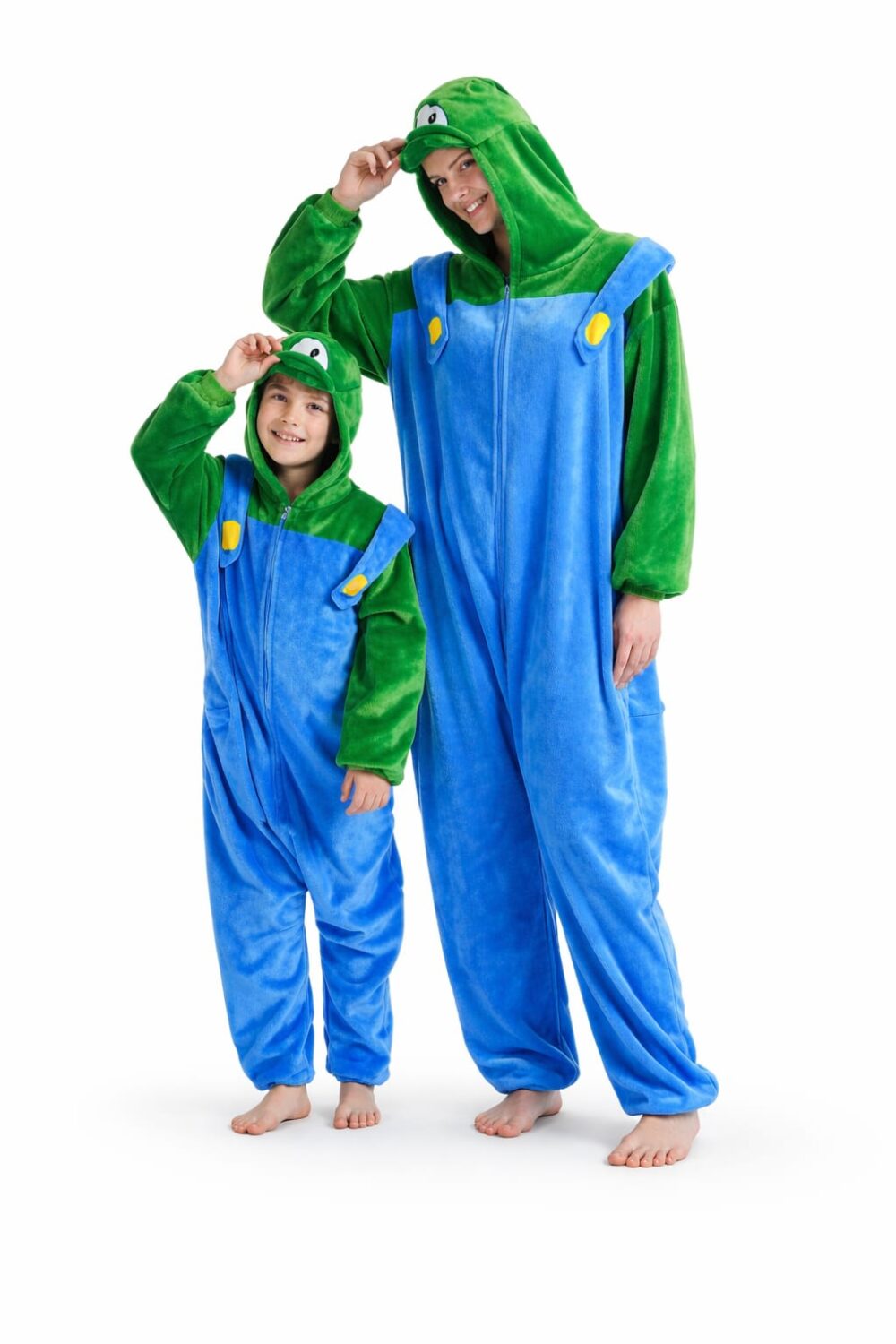 תחפושת וואנזי לואיג'י – אוברול לילד | Super Mario Family Look