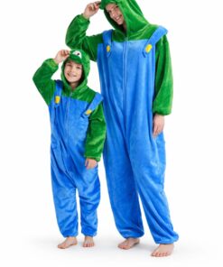 תחפושת וואנזי לואיג'י – אוברול לילד | Super Mario Family Look