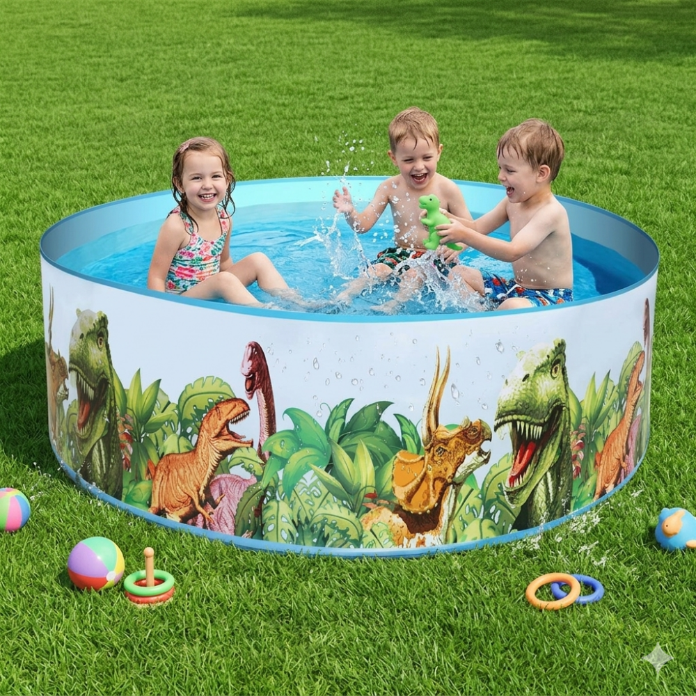 בריכת דינוזאורים קשיחה ענקית (240x46 ס"מ) דגם 51508