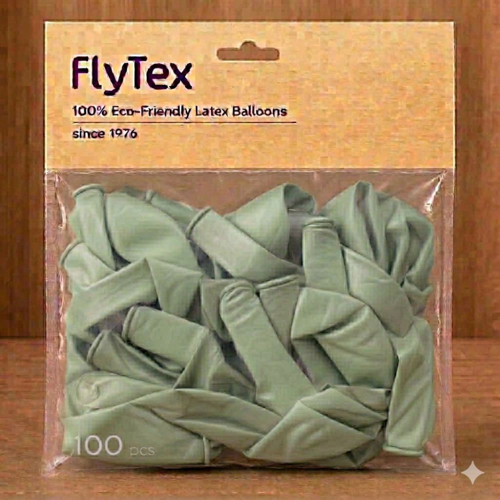בלונים בצבע פסטל ירוק מרוה – חבילה של 100 יחידות בגודל 12 אינץ