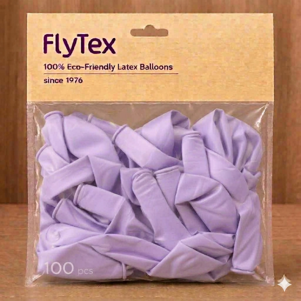 בלונים בצבע פסטל סגול מעורפל – חבילה של 100 יחידות בגודל 12 אינץ