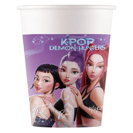 סט 8 כוסות נייר K-POP ציידות השדים
