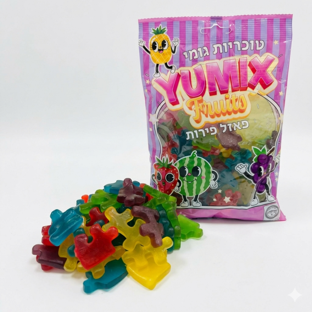 סוכריות גומי יומיקס YUMIX – פאזל מוברק 500 גר'