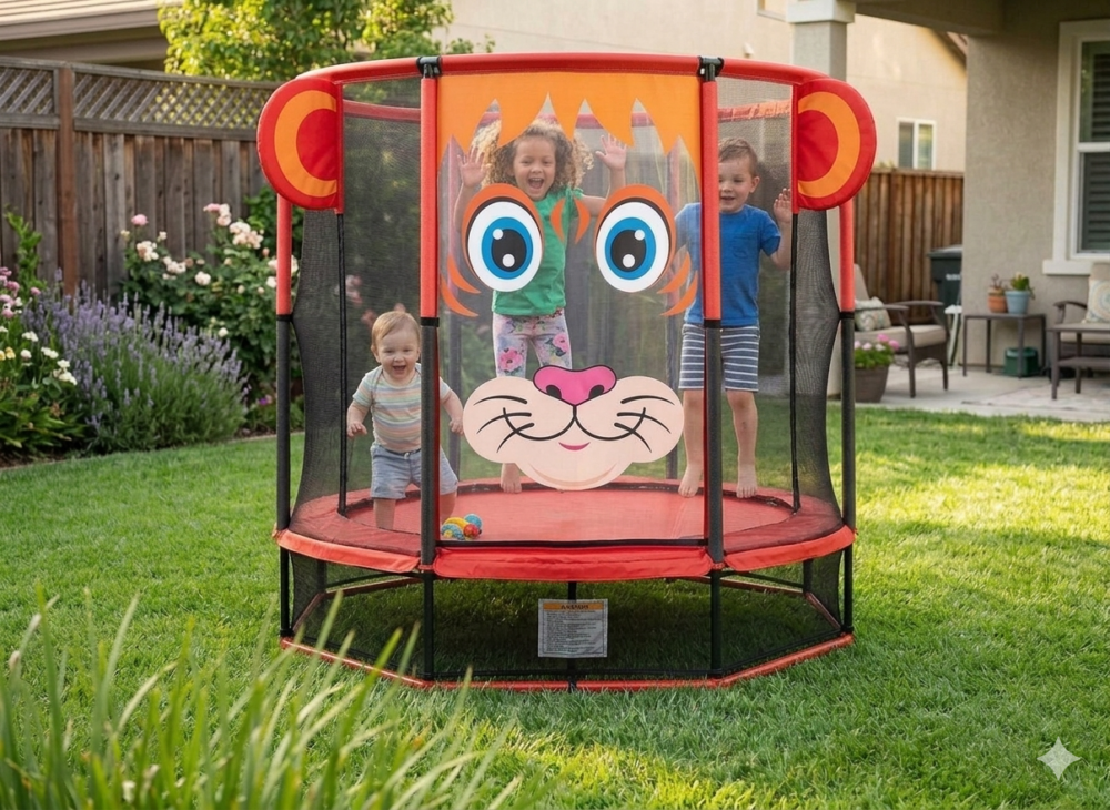 טרמפולינה לילדים אריה בגודל 140 ס"מ